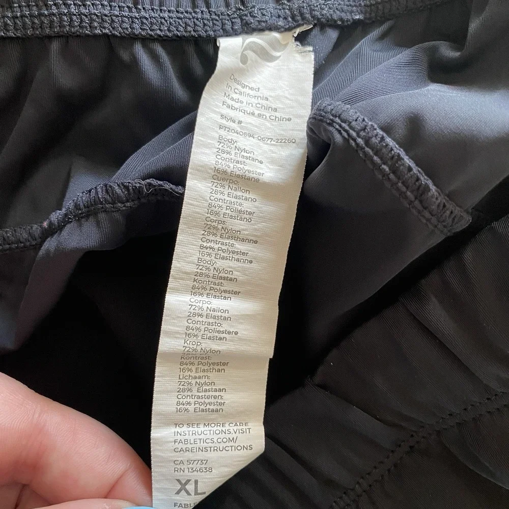 Fabletics The Takeover Pant Men's Size XL Black Joggers Workout Athletic Gym - Picture 8 of 8